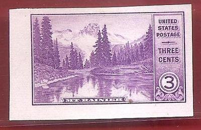 Postage Stamp U.S. Mt. Rainier And Mirror Lake Washington State Sc. 758 MNHVF