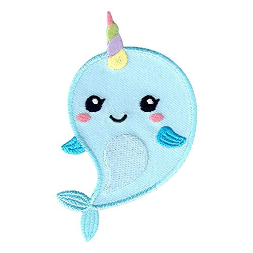 PatchMommy Narwhal Patch, Iron On/Sew On - Appliques for Kids Baby