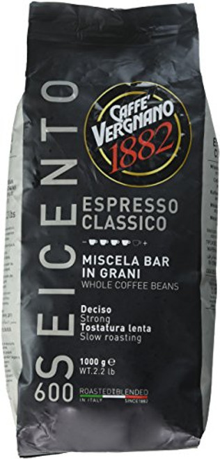 Caffe Vergnano Espresso Classico 600 Whole Beans, 2.2 Pound