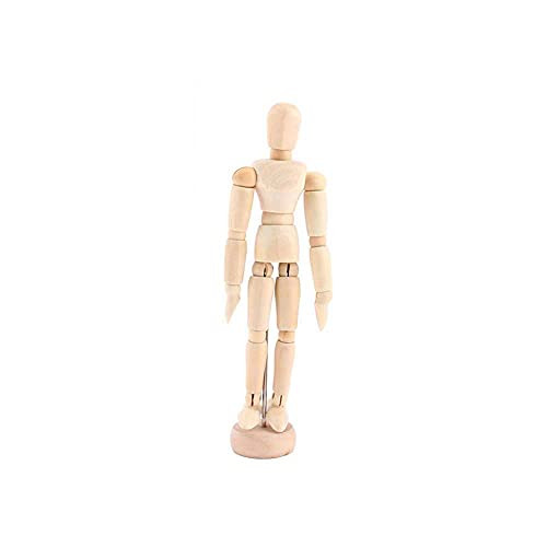 RECTI Wooden Movable Artist Drawing Manikin Articulated Mannequin with Base and Flexible Body, Perfect for Drawing The Human Figure-5.5inch-