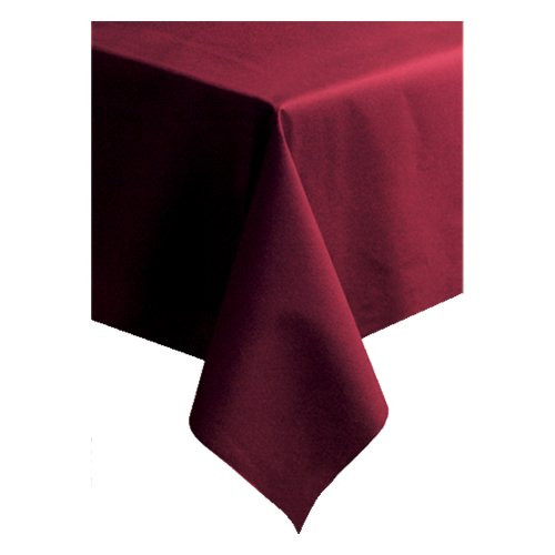 Hoffmaster 220806 Linen-Like Color in Depth Tablecover, 54" Length x 50" Width, Burgundy -Case of 20-
