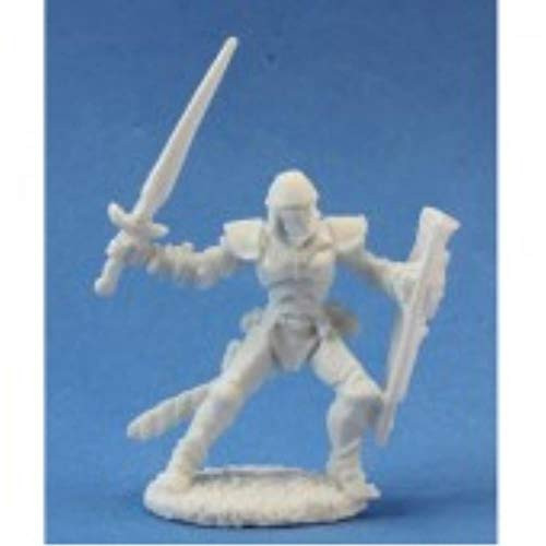 Reaper Miniatures Barnabas, Human Warrior 77023 Bones Unpainted Plastic Figure