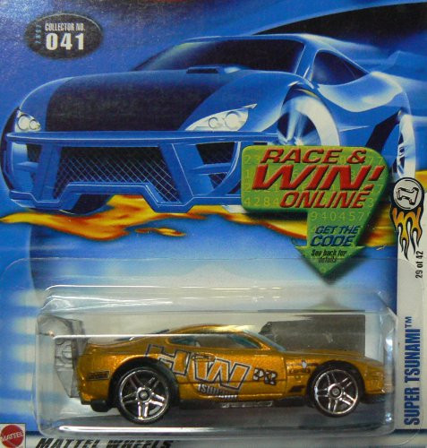 Hot Wheels 2002 First Editions -29 Super Tsunami 2002-41 Collectible Collector Car Mattel 1-64 Scale