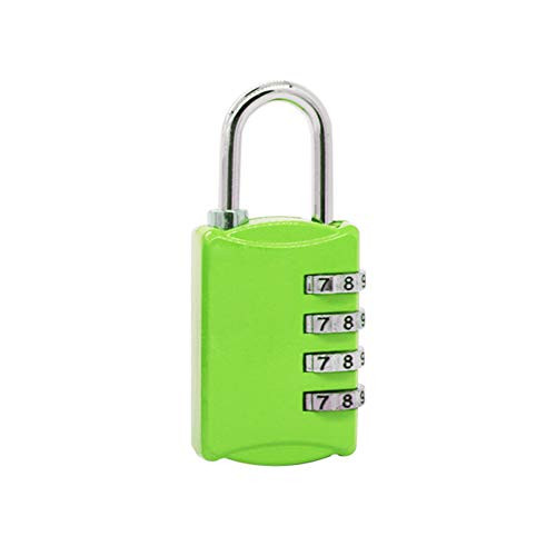 carduran 4 Digits Combination Coded Password Padlock Secure Lock Keyless for Travel Luggage Suitcase Green