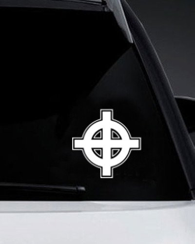 AK Wall Art Celtic Cross Ireland Irish Pride - Vinyl Decal - Car Truck Laptop - Select Size