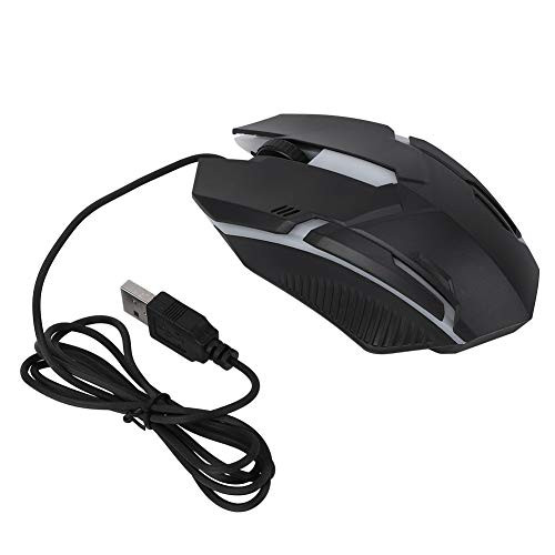 ASHATA Gaming Mouse, MS11 1600DPI Wired Backlight USB Mouse,Ergonomic Gaming Notebook Office Gamer Mouse Mice for windowsXP/Vista/7/8/10 and macOS.