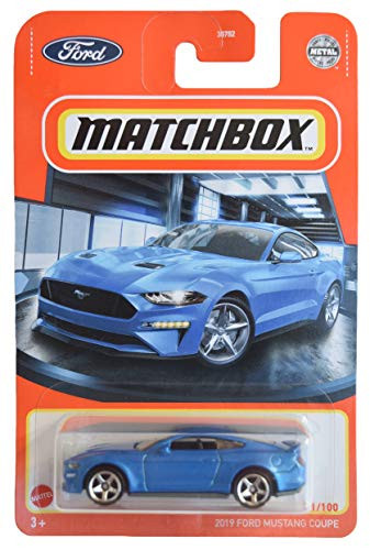 Matchbox 2019 Ford Mustang Coupe, Blue 31/100