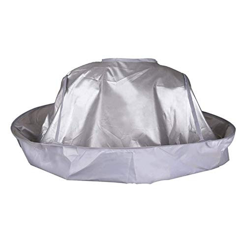 Barber Cape Hairdressing Capes Wrap Hair Cutting Cape Waterproof Umbrella Cape Adult Hairdressing Gown Silver Cloak for Hair Styling, Cuts and Colours Barber Cape Hairdressing Capes Wrap Hair Cutting Cape Waterproof Umbrella Cape Adult Hairdressing Gown Silver Cloak for Hair Styling, Cuts and Colours