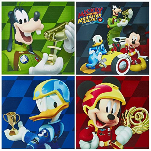 Disney NK320642 Mickey Mouse Wall Art (4 Piece), Multicolor