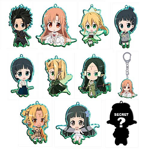 Sword Art Online Fairy Dance Metal Trading Metal Keychain -1 Random Blind Box-