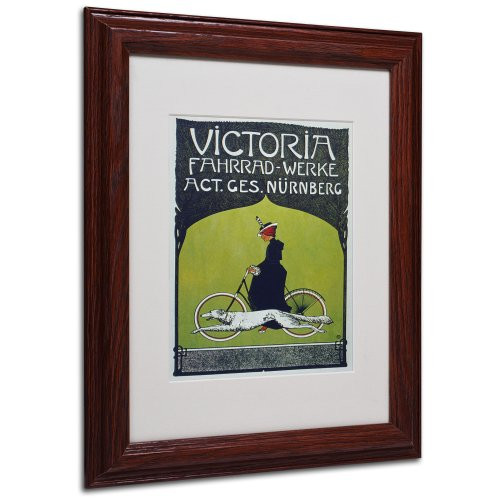 Bike 59 Artwork by Vintage Apple Collection, Wood Frame, 11 by 14-Inch