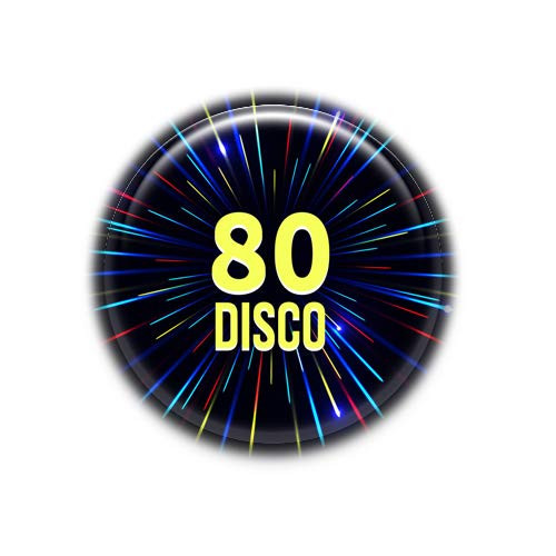 Disco 80 - Badge Collection, Pinback Button Badge 1.50 Inch -38mm-