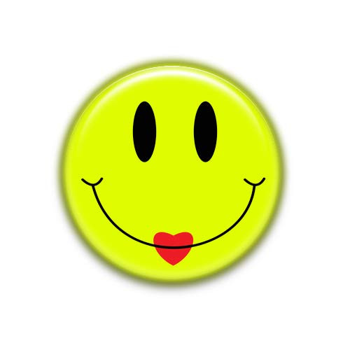 Smile Girl Amarillo - Badge Collection, Pinback Button Badge 1.50 Inch -38mm-