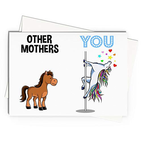 Mother Greeting Card Handmade Blank Funny For Birthday Best Idea Ever Unicorn Mothers Day From Daughter Son W-93K Mother Greeting Card Handmade Blank Funny For Birthday Best Idea Ever Unicorn Mothers Day From Daughter Son W-93K