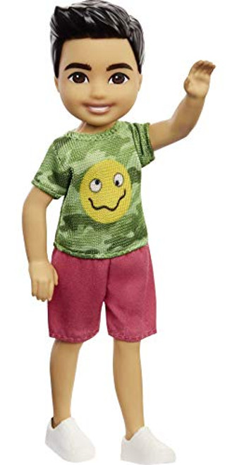 Barbie Chelsea Boy Doll -6-inch Brunette- Wearing Camo T-Shirt, Shorts and Sneakers, Gift for 3 to 7 Year Olds Barbie Chelsea Boy Doll -6-inch Brunette- Wearing Camo T-Shirt, Shorts and Sneakers, Gift for 3 to 7 Year Olds