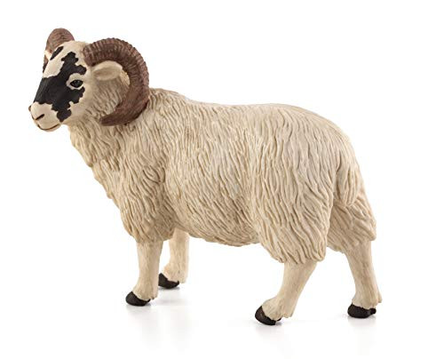 MOJO Black Faced Sheep -Ram- Toy Figure