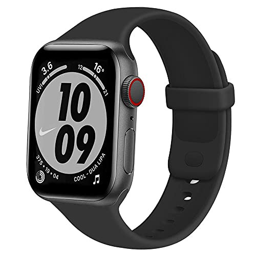 Vopteep Compatible with Apple Watch Bands 40mm 38mm 44mm 42mm Series SE 6 5 4 3 2 1 -Black, 42/44mm-