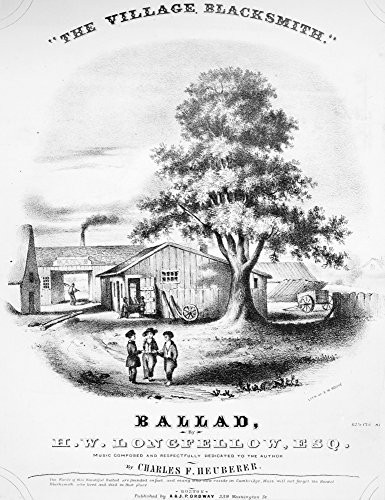 Blacksmith 1848 Nlithograph Sheet Music Cover Poster Print by (18 x 24)