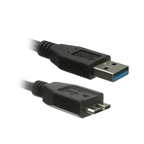 Micro USB 3.0 Cable, Black, Type A Male/Micro-B Male, A Male to Micro B High Speed USB Cable, 3 ft, Cablewholesale
