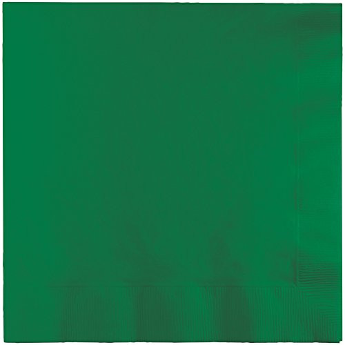 Creative Converting Luncheon Napkins, 6.5" x 6.5", Emerald Green
