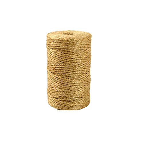1PC 100M Natural Jute Twine Natural Jute Twine String 2mm 3 ply Jute Twine Arts Crafts Gift Twine String Rolls for Artworks and Crafts Gift Wrapping