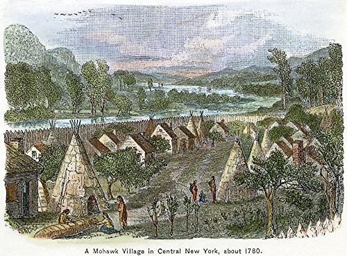 Mohawk Village 1780 Na Mohawk Native American Village In Central New York C1780 Wood Engraving 19Th Century Poster Print by (18 x 24) Mohawk Village 1780 Na Mohawk Native American Village In Central New York C1780 Wood Engraving 19Th Century Poster Print by (18 x 24)