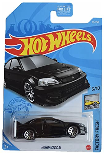 Hotwheels Civic Si, Factory Fresh 3/10 -Black- 63/250