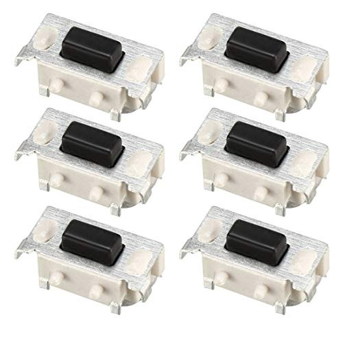 uxcell 30Pcs Momentary Tact Tactile Push Button Switch SMD SMT PCB 2 Pin 3 x 6 x 3mm