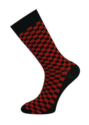 Mysocks Unisex Ankle Socks Checkered Red