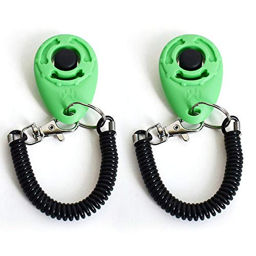 Weiber Dog Training Clicker with Wrist Strap, Pet Training Clicker, Big Button Clicker for Cats, Puppy, Birds, Horses