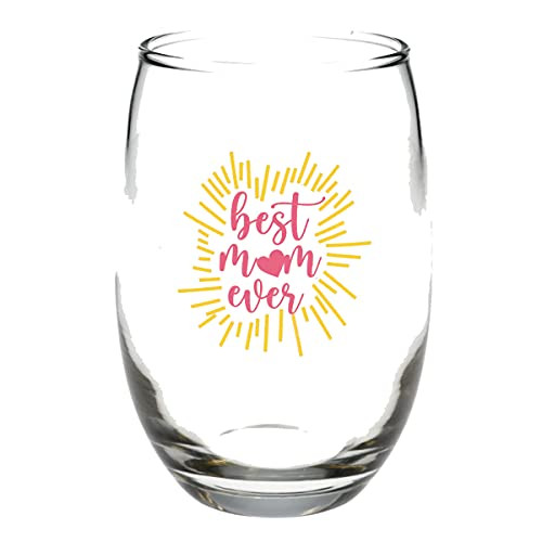 Stemless Wine Glass - Best Mom Ever Stemless Wine Glass