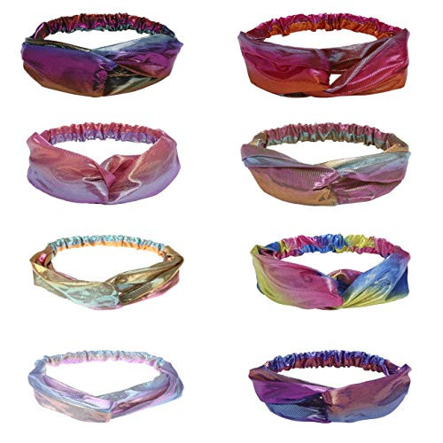 Women Headband Boho Flower Printing Twisted Criss Cross Elastic Hair Band Accessories 8 Pack Women Headband Boho Flower Printing Twisted Criss Cross Elastic Hair Band Accessories 8 Pack