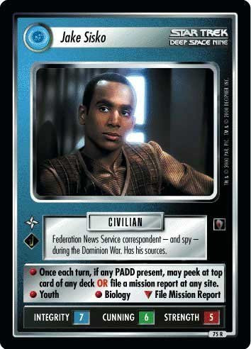 STAR TREK CCG 1E MM MIRROR MIRROR JAKE SISKO 75R plus