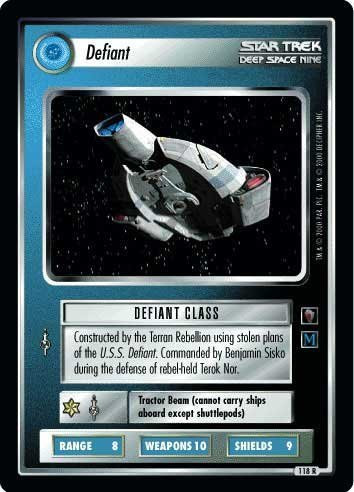 Decipher Star Trek CCG 1E MM Mirror Mirror Defiant 118R plus