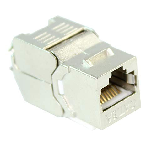 MyCableMart Wall Plate- Keystone Jack - Cat 6A Shielded RJ-45 Punchdown Networking