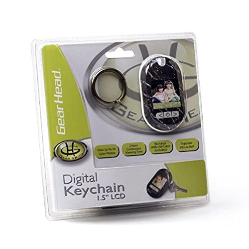 Gear Head 1.5-inch Digital Keychain -TFT- -Leather Grain-