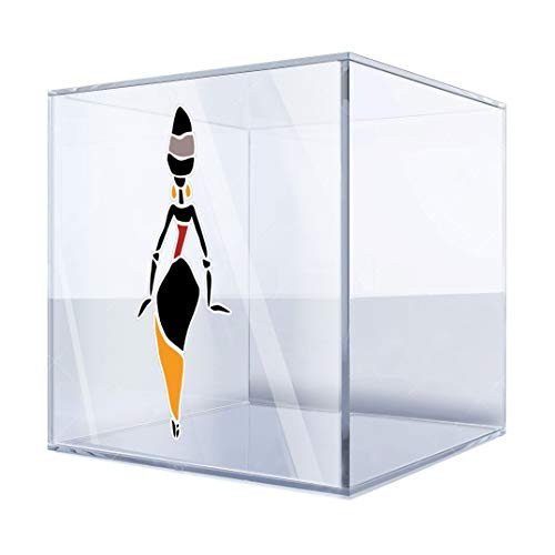 Decal Stickers Minimal African Woman Figure 4 X 1,6