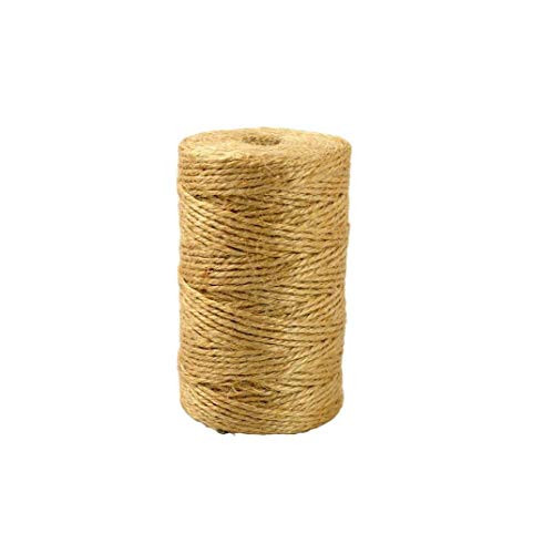 Yililay Twine, 100M Natural Jute Twine 2mm 3 ply Jute Twine Arts Crafts Gift Twine String Rolls for Artworks and Crafts Gift Wrapping