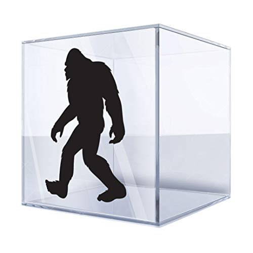 Animals Earth Colors  and  Sizes Variations Vinyl Sticker Decal Bigfoot Sasquatch Figure ATV Car Garage Bike -4 X 2,8 in.- Orange
