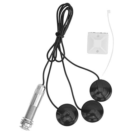 Guitar Piezo Pickup End Button Transducer for Acoustic Guitar Violin Ukulele Mandolin Black
