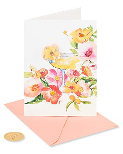 Papyrus Birthday Card for Her -Floral Cocktail-