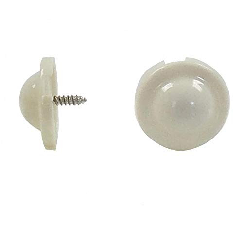 Shade Doctor of Maine Cream Higbee Screw Buttons for Roller Shade Ring