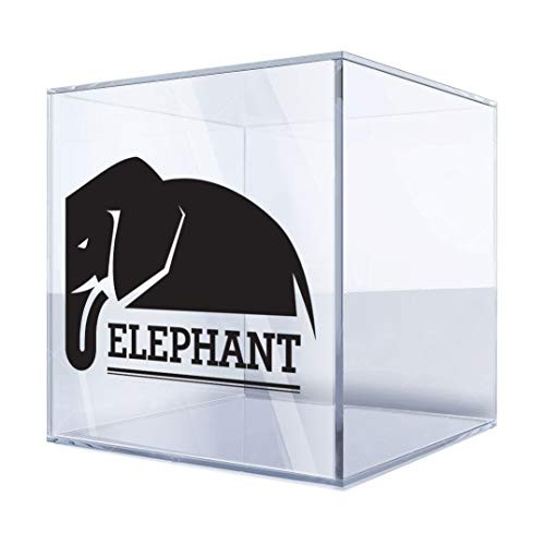 Decal Stickers Minimal Elephant Figure Motorbike Boat 4 X 2.74 in.