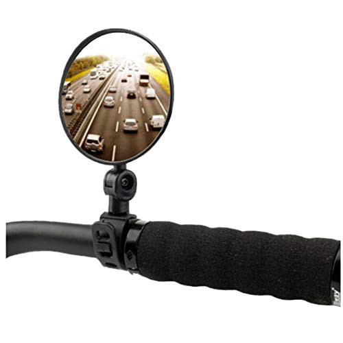 aihihe Bike Mirrors Handlebar Rearview Mirror Adjustable Rotatable Bicycle Rear View Glass Mirror, Wide Angle Acrylic Convex Safety Mirror for Mountain Road Bike