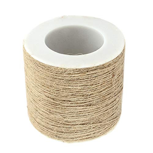 LoveinDIY 328ft Natural Jute Twine Roll - Best Crafting Twine String for Craft Projects, Gift Wrapping, Packing, Gardening and More