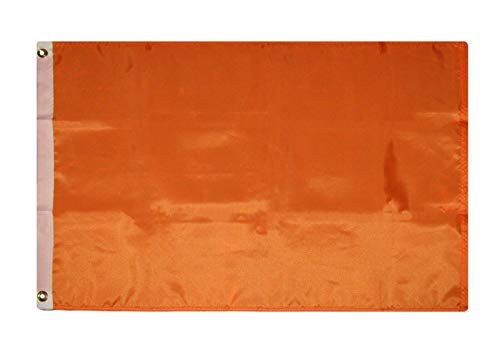 Trade Winds 2x3 Solid Plain Orange Advertising Flag 2'x3' House Banner Grommets Premium Fade Resistant