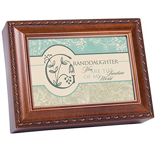 Cottage Garden Granddaughter Woodgrain Traditional Music Box Plays You Light Up My Life Cottage Garden Granddaughter Woodgrain Traditional Music Box Plays You Light Up My Life