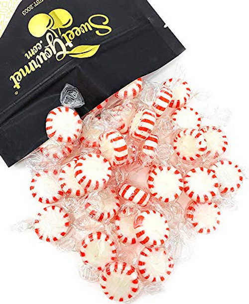 Arcor Red and White Peppermint Starlights - White Center - Twist Wrap Mints - 1 pound Arcor Red and White Peppermint Starlights - White Center - Twist Wrap Mints - 1 pound