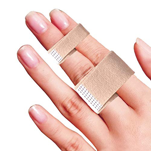 Reppkyh Finger Wrap Tape, 9 Pcs Finger Tapes for Broken, Sprained, Fractured Finger, Finger Straps for Jammed, Swollen, Dislocated Joint