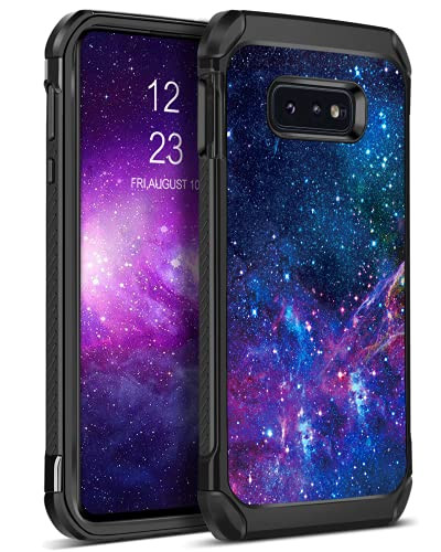 BENTOBEN Samsung Galaxy S10e Case, Glow in The Dark Dual Layer Hybrid Hard PC Soft TPU Rubber Rugged Anti-Slip Shockproof Protective Cases for Samsung Galaxy S10e 5.8 Inch 2019, Nebula
